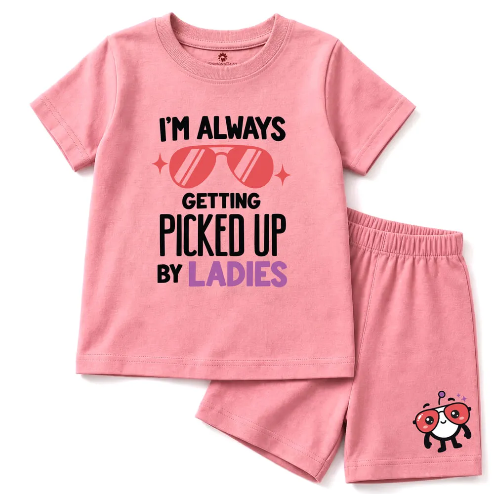 baby tshirt pink pickeup by ladies