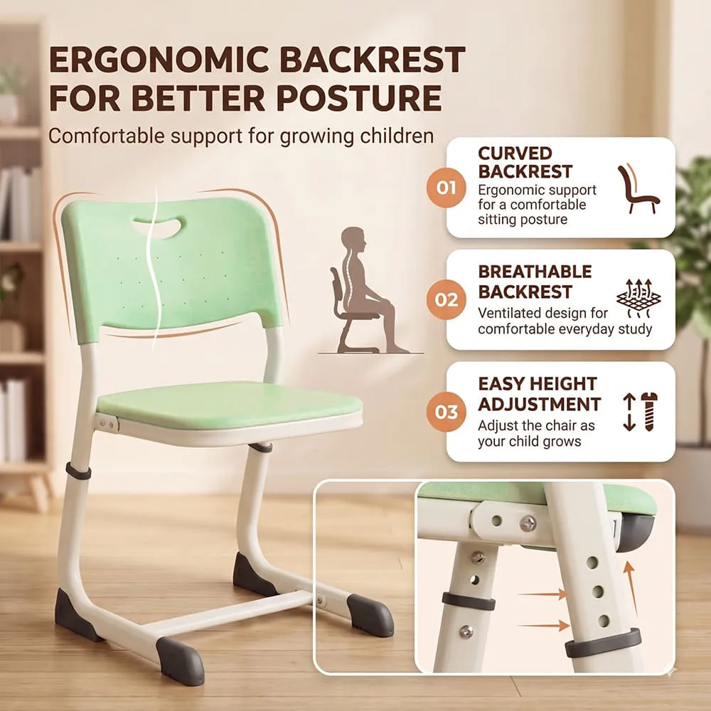 backrest Smart Kids Study table light green