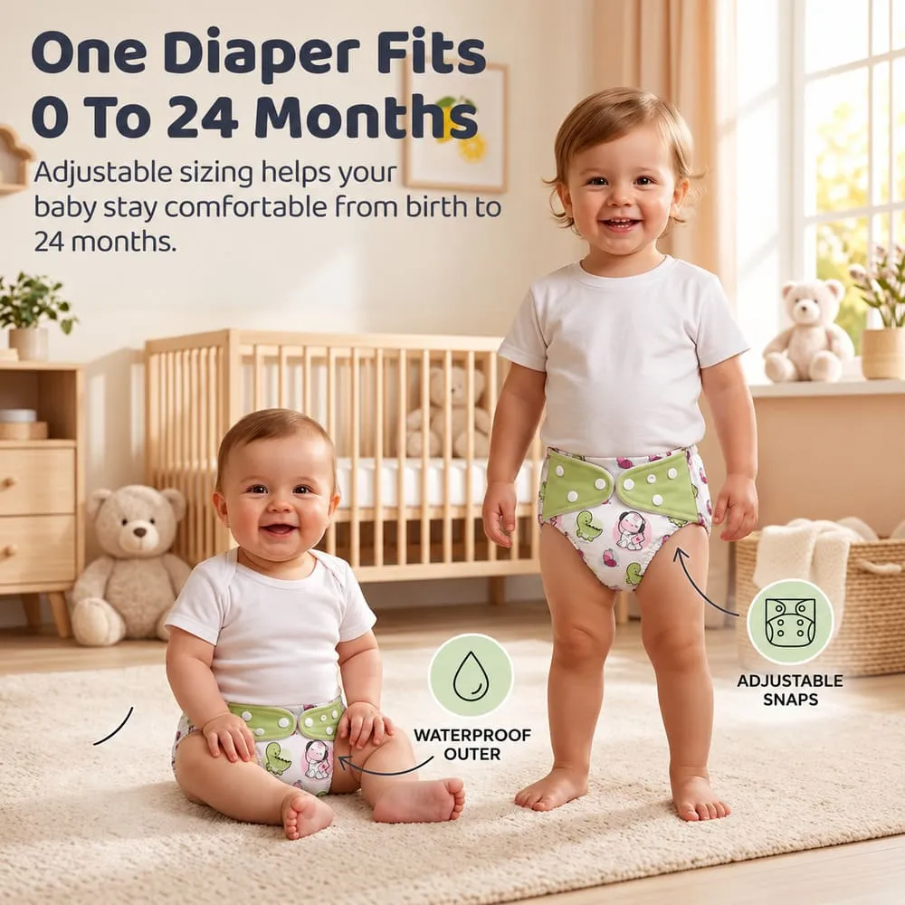 best fit Baby reusable diaper green