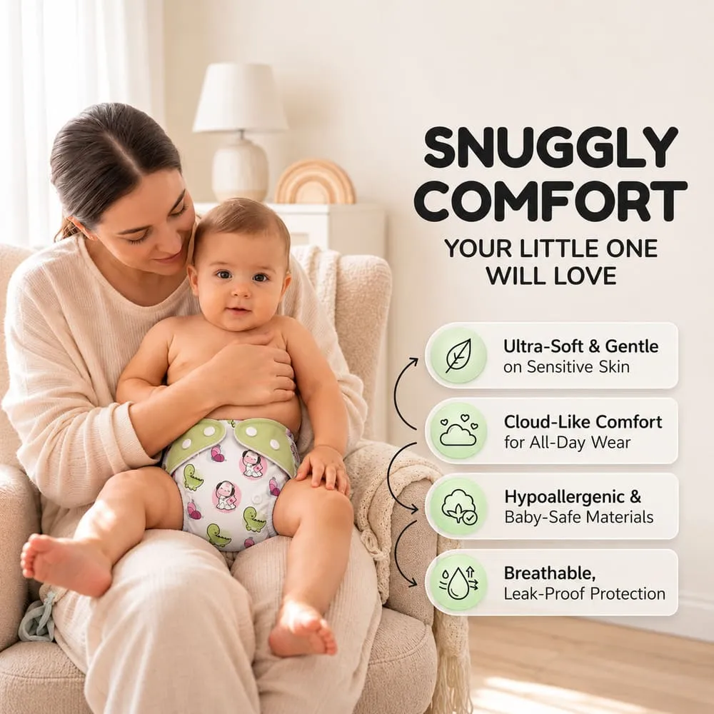 comfort Baby reusable diaper green