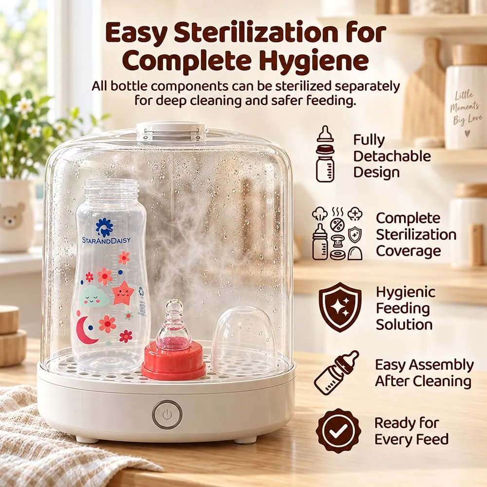 easy sterilize Plastic feeding bottle slim neck 250ml red