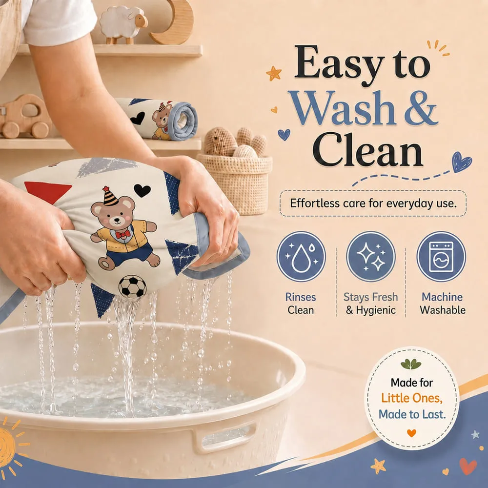 easy to wash Cotton Dohar teddy print