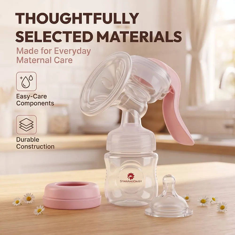 elected best material used in Manual breastpump pink