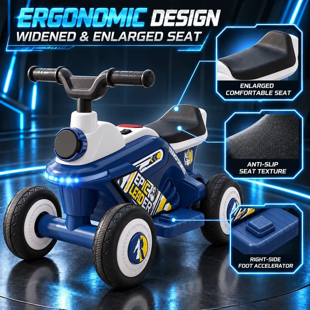 ergonomic design Electric ATV Kids Ride-on Bike blue