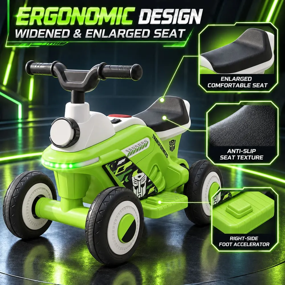 ergonomic design Electric ATV Kids Ride-on Bike green