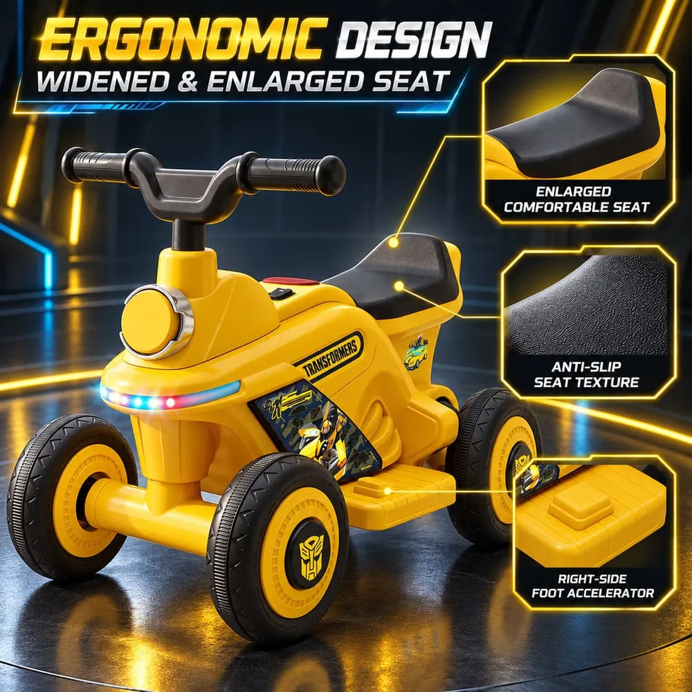 ergonomic design Electric ATV Kids Ride-on Bike yellow