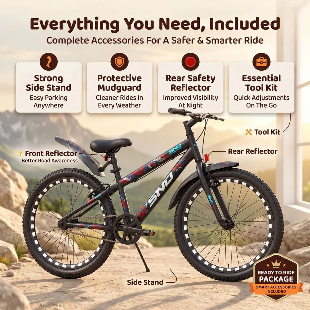 everything included 24 Inch Bicycle for kids aged 12-16 years