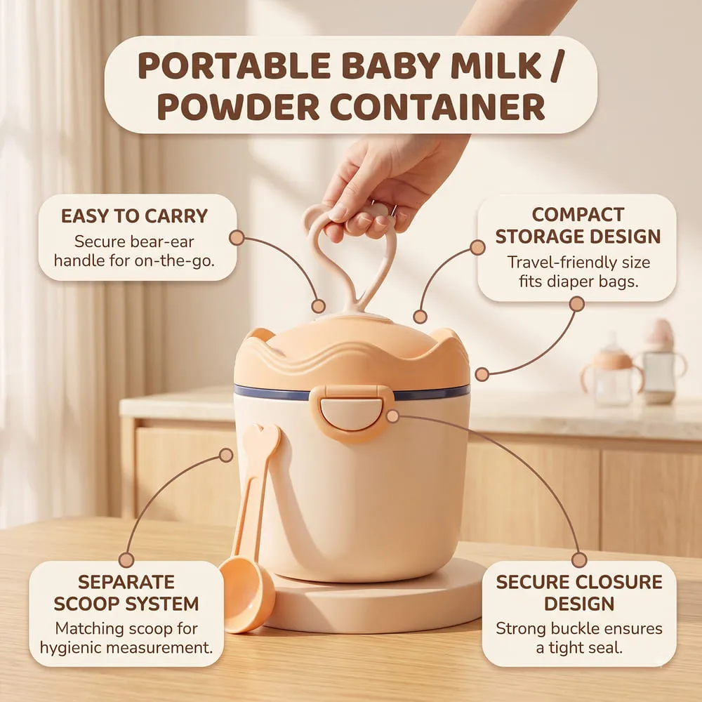 features of portable Milk Powder Orange beige