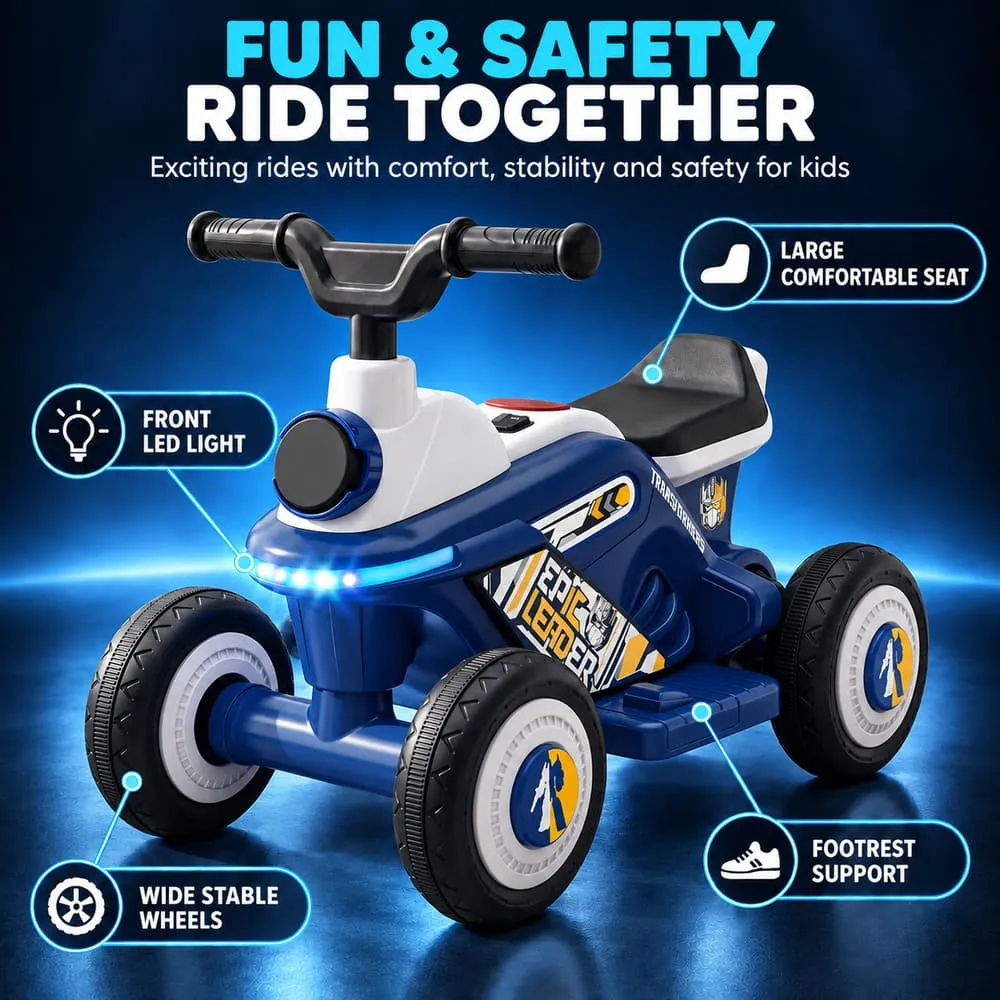 fun safety Electric ATV Kids Ride-on Bike blue