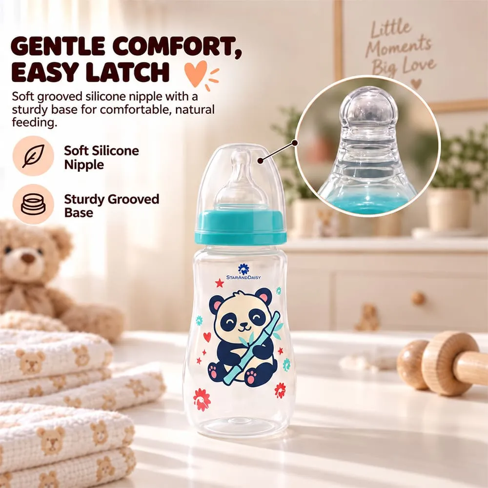 gentle comfort 125ml feeding bottle blue