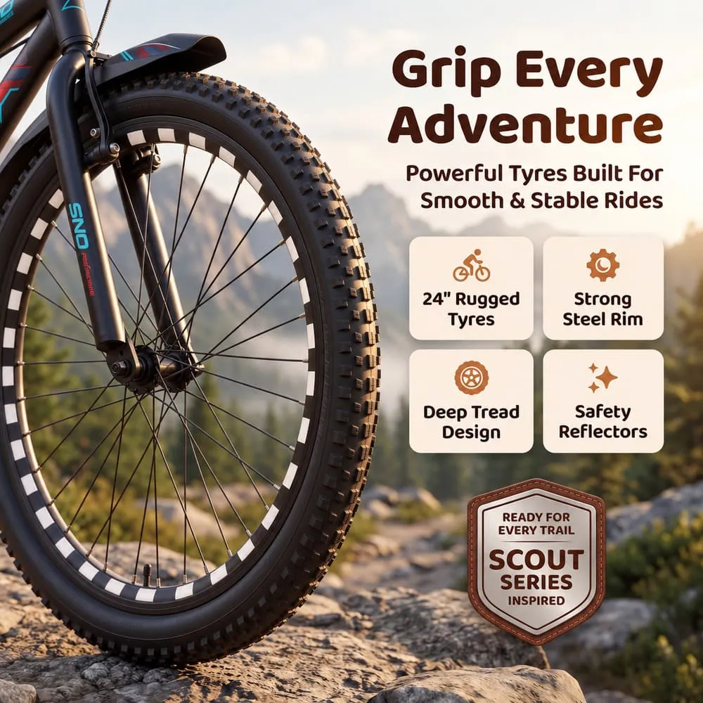 grip with adventure 24 Inch Bicycle for kids aged 12-16 years