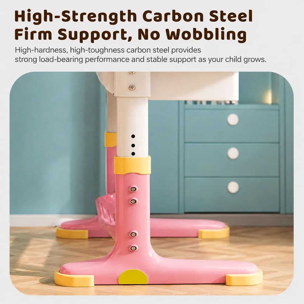 high strength 603 Kids Study Table pink