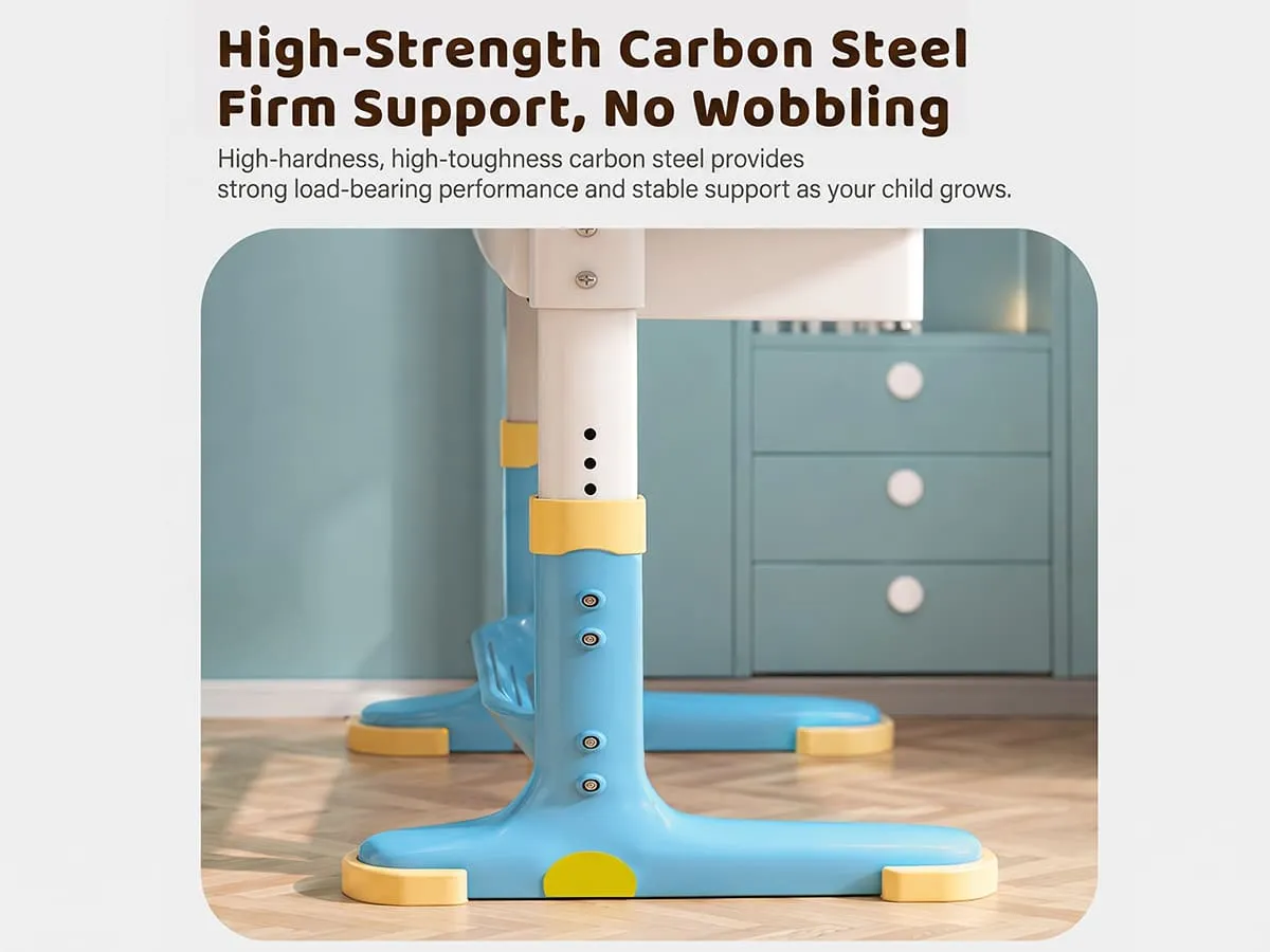 Height-Adjustable Kids Study Table and Chair Set