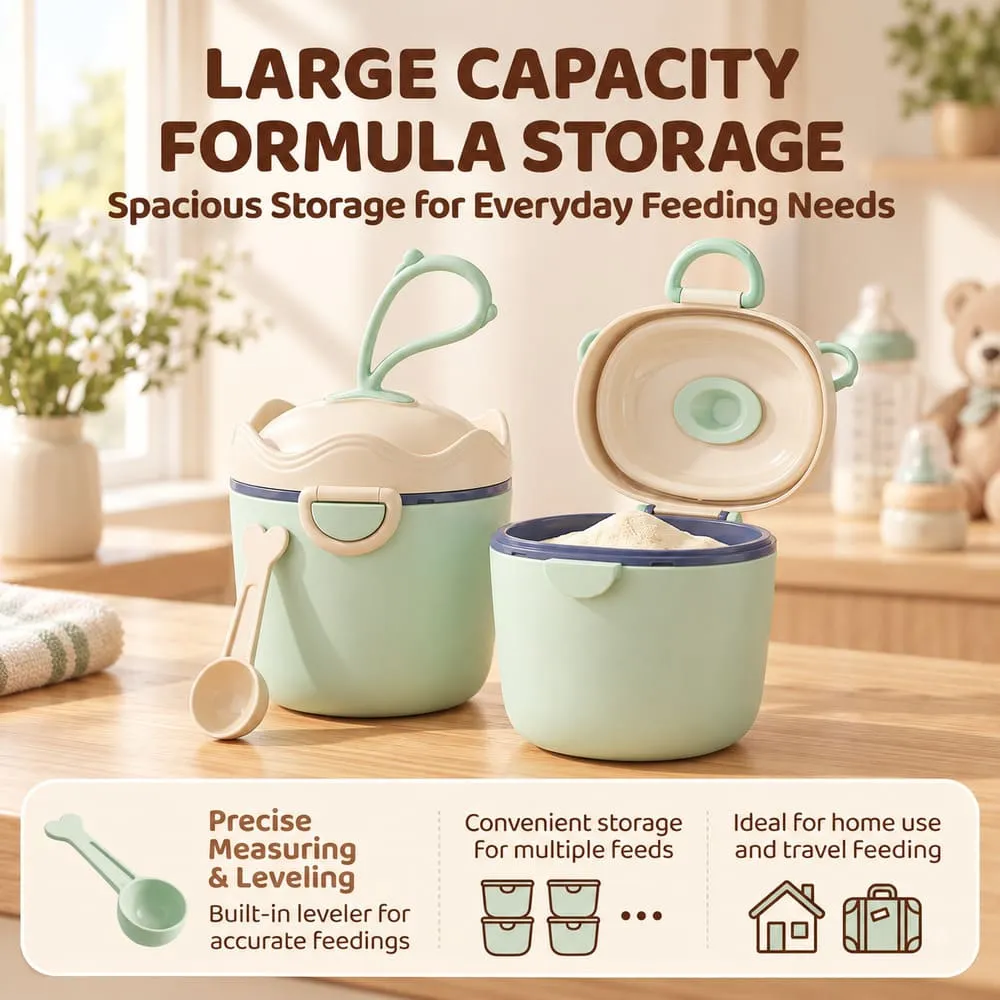 large capacity Milk Powder Green beige