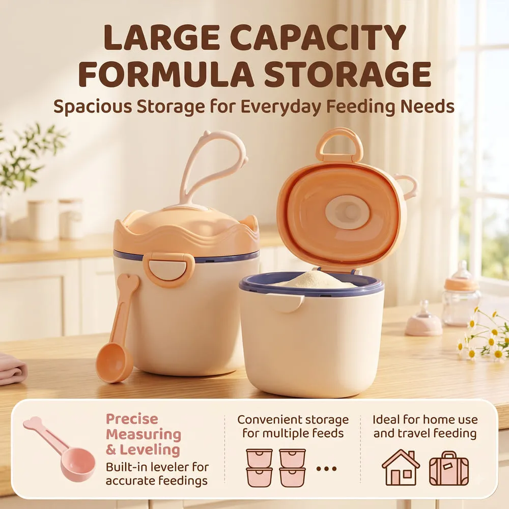 large capacity Milk Powder Orange beige