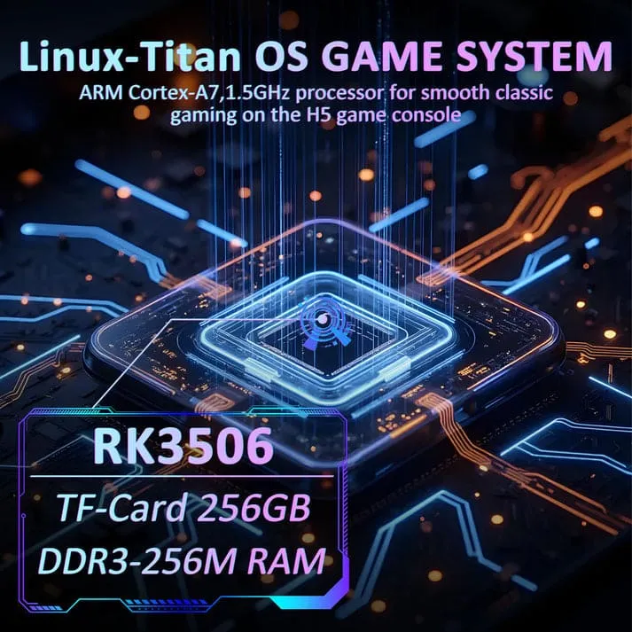 linux titan os games Cubonic SolidPlay H5 Handheld Gaming Console