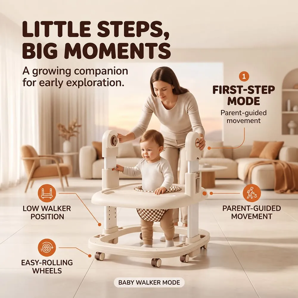 little steps Tinytrek 3 in 1 Modular Baby High Chair Khaki