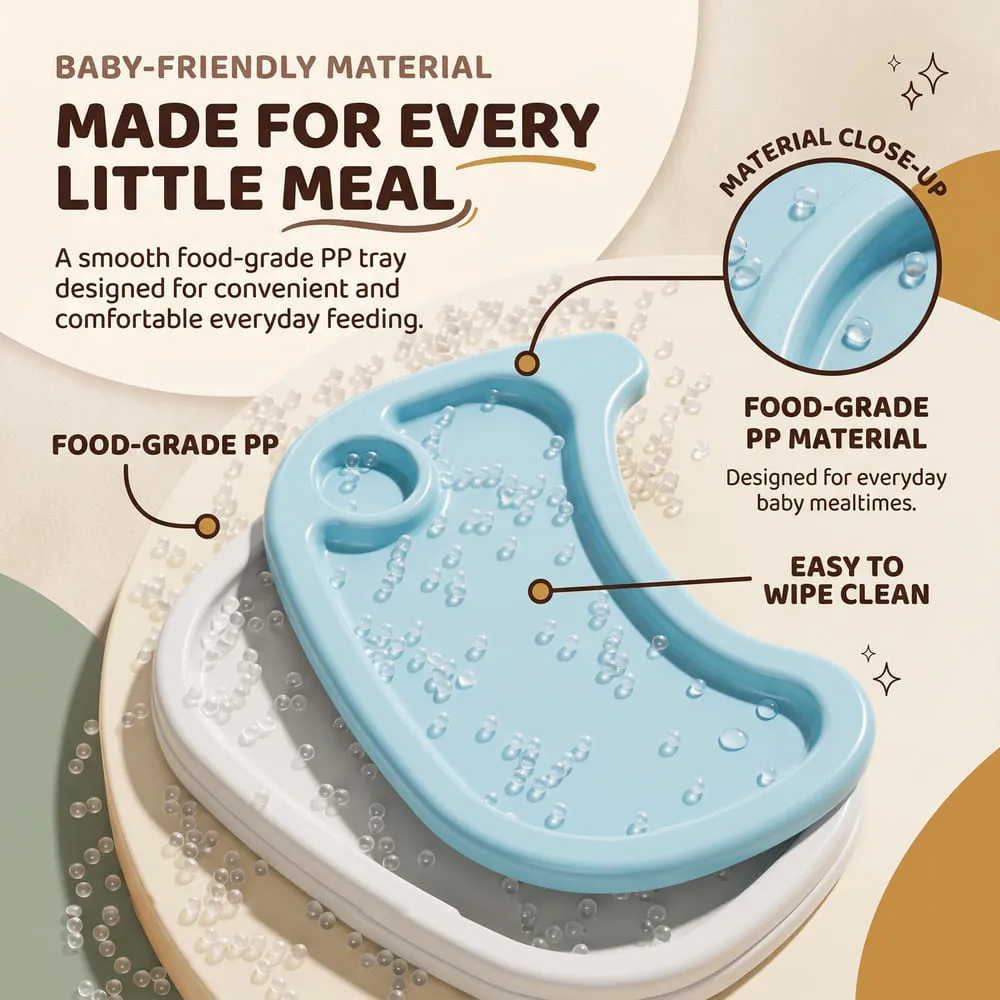 made for easy meal Tiny taster baby high Chair blue