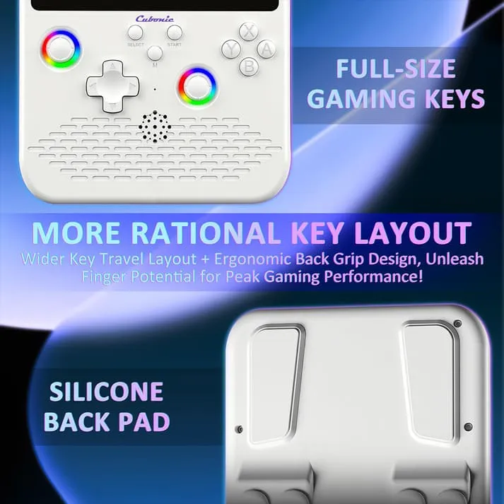 more ratational key layout Cubonic SolidPlay H5 Handheld Gaming Console