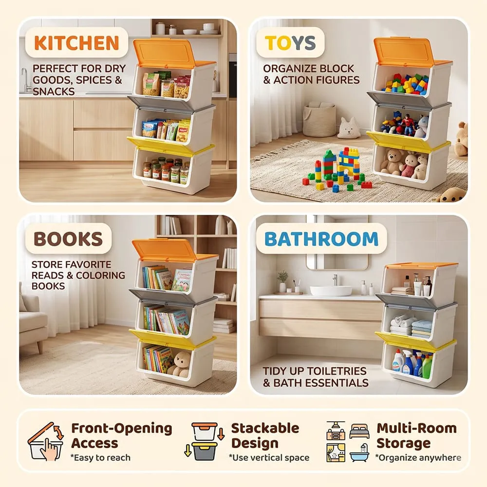 multi usage of CozyCube Multilevel Storage Box
