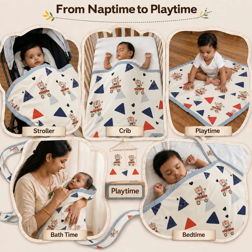 multiple usage of Cotton Dohar teddy print