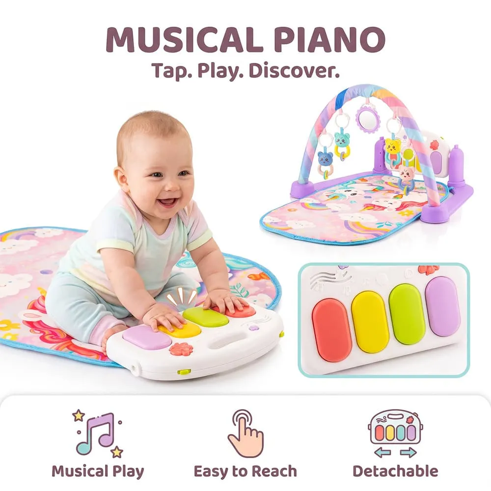 musical piano New Baby playgym purple