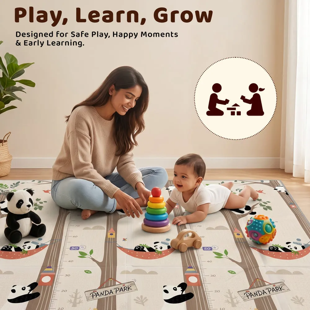 play learn New 6mm panda print baby playmat