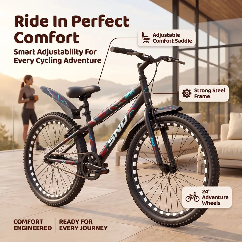 ride in perfect 24 Inch Bicycle for kids aged 12-16 years