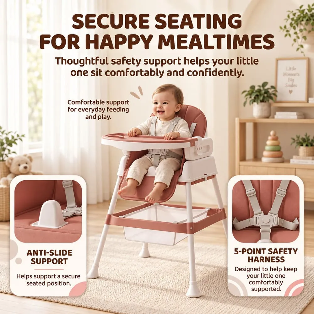 secure seating StarDine Baby High Chair Blue