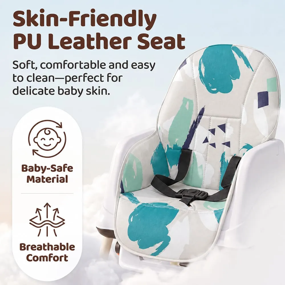 skin friendly 4 in 1 High Chair printed sea Blue