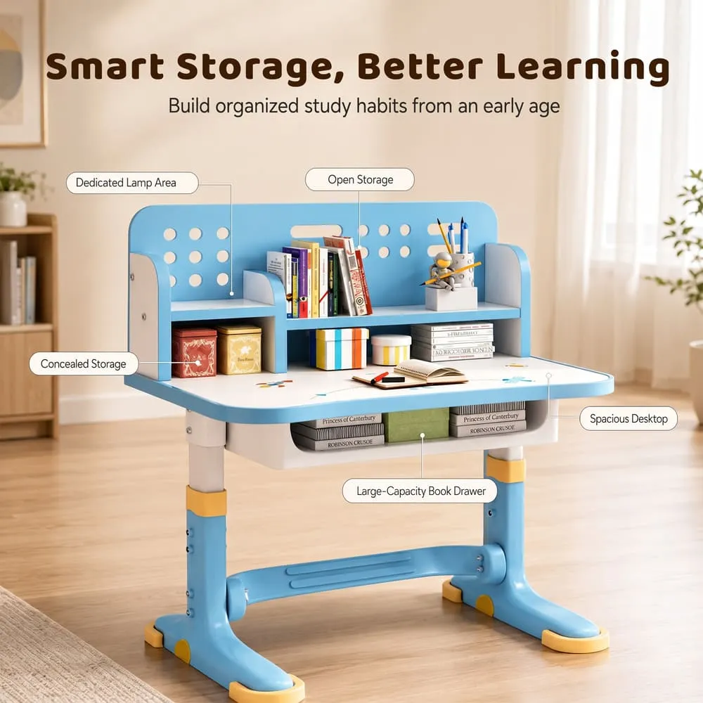 smart storage 603 Kids Study Table Blue