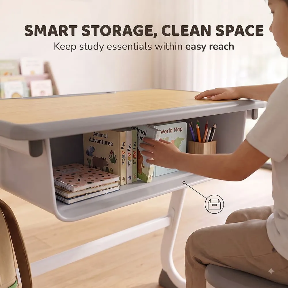 smart storage Smart Kids Study table yellow