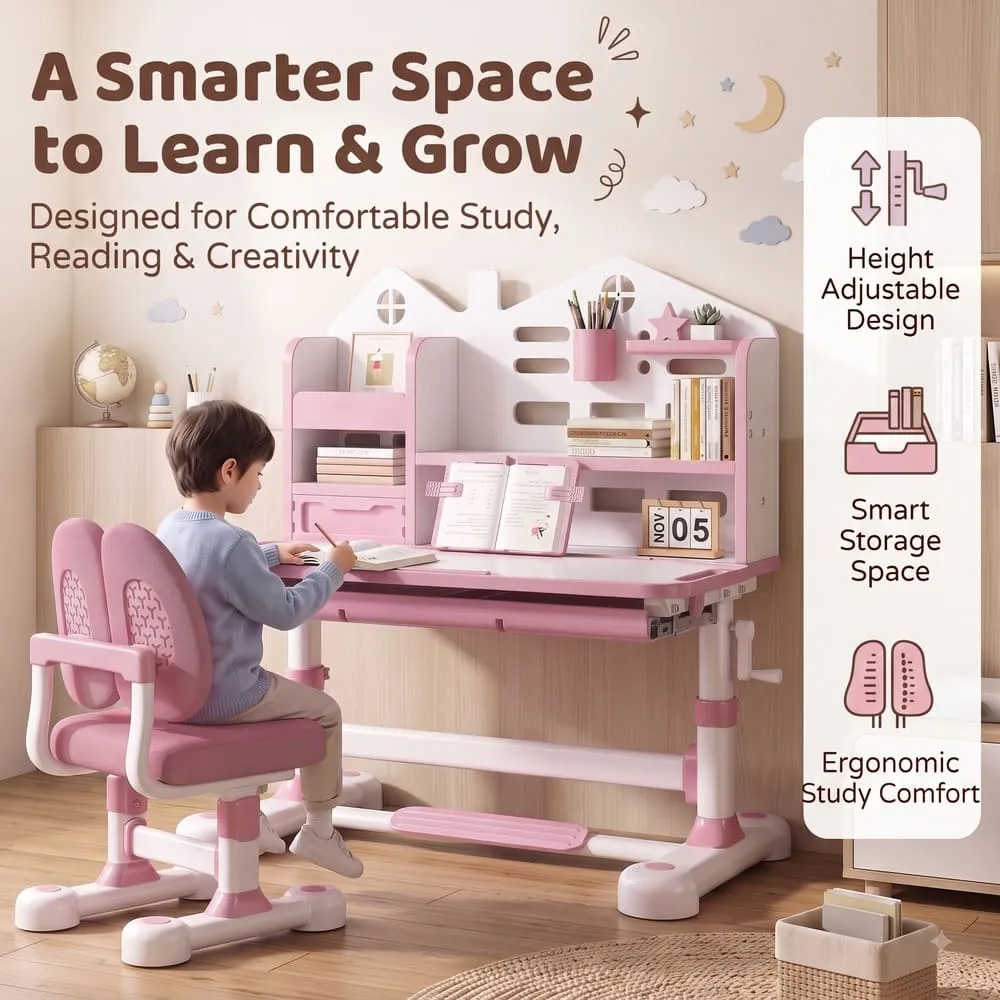 smarter space Smart Kids Study Table 603 Pink