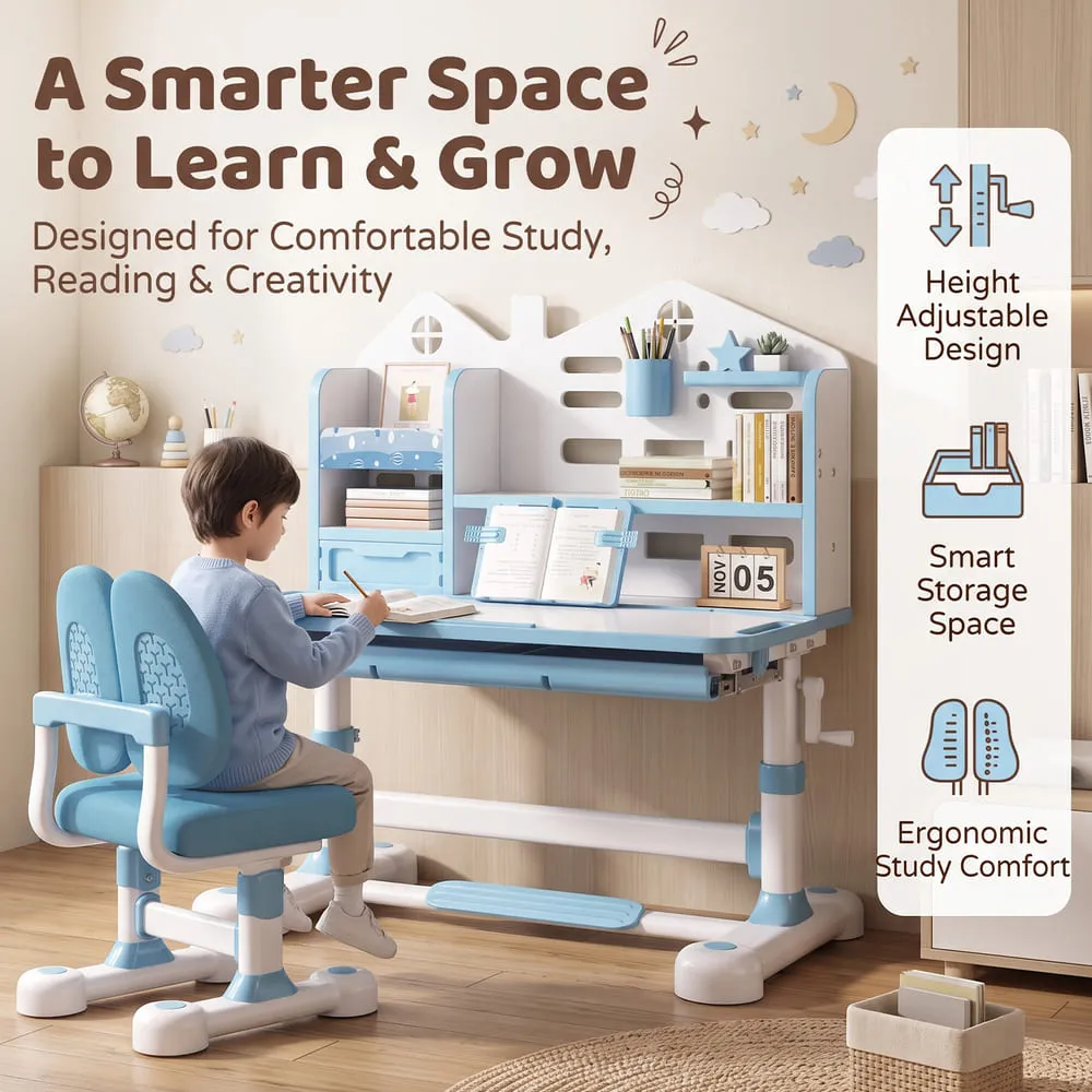 smarter space with Smart Kids Study Table 015 Blue