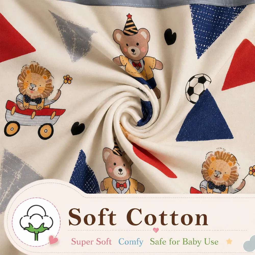 soft Cotton Dohar teddy print