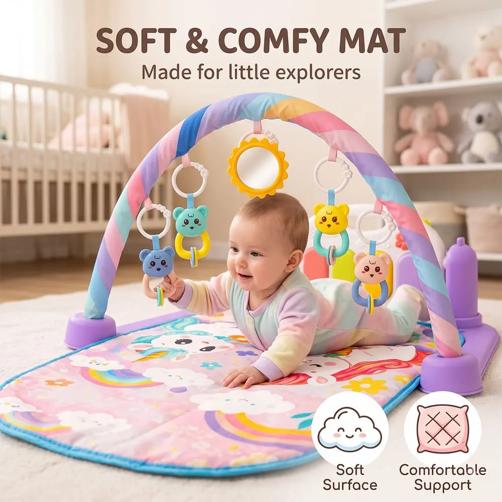 soft and comfy New Baby playgym purple