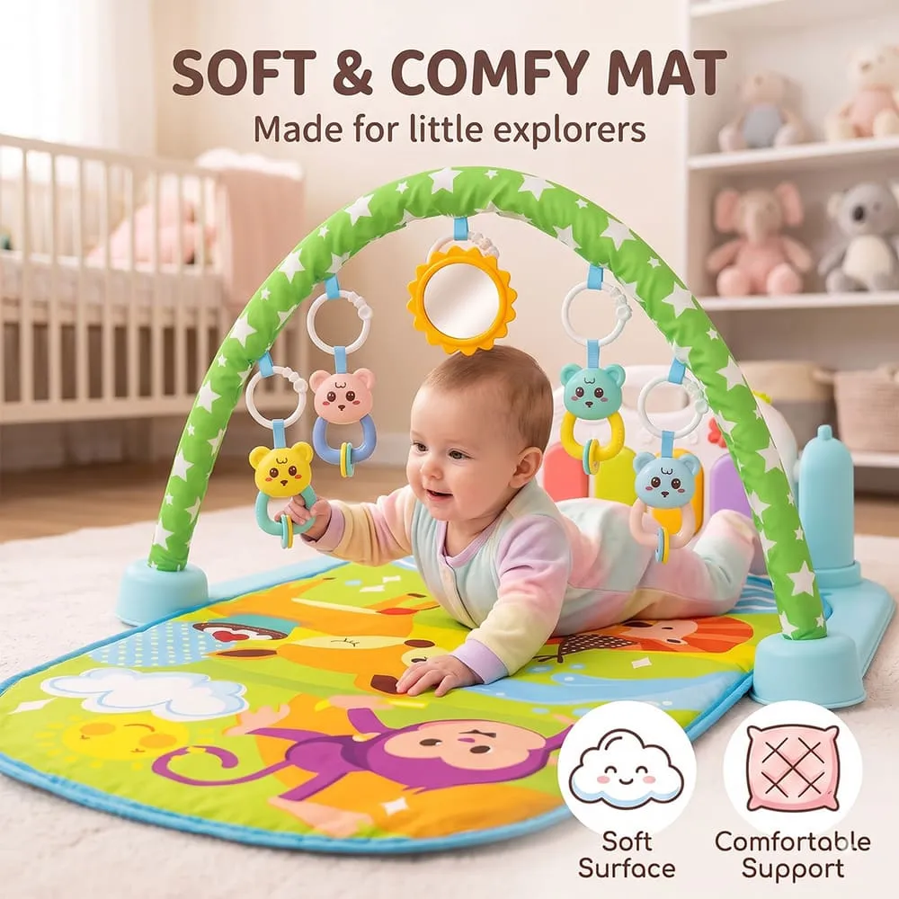 soft comfy New Baby playgym green