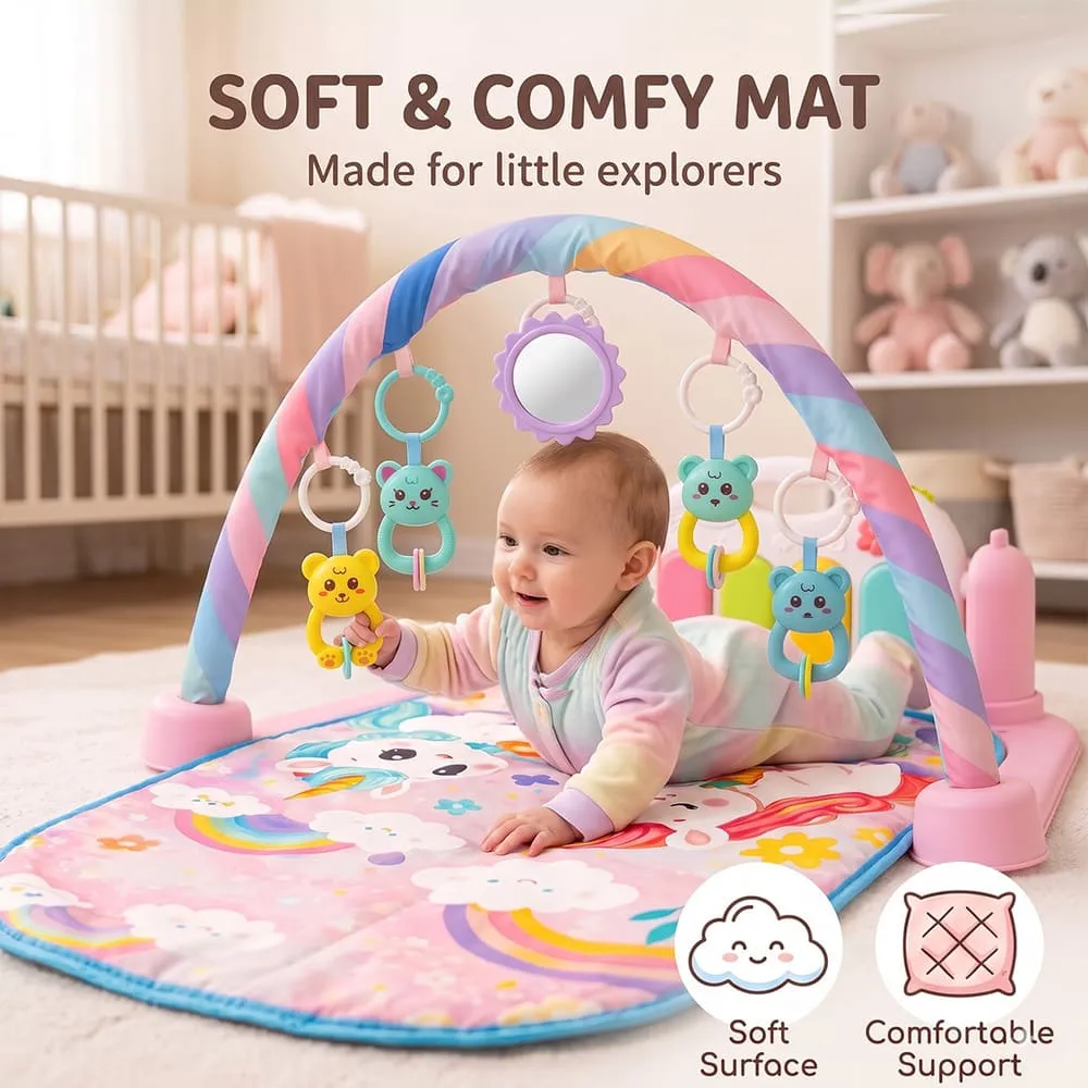 soft comfy New Baby playgym pink