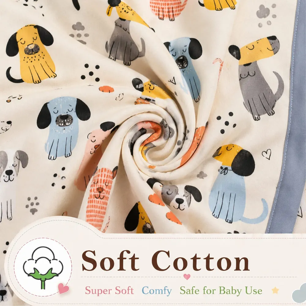 soft cotton Cotton Dohar Puppy print