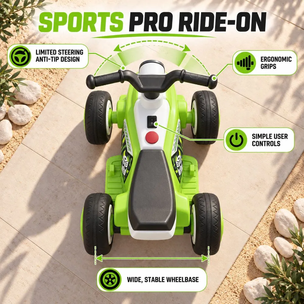 sport pro Electric ATV Kids Ride-on Bike green