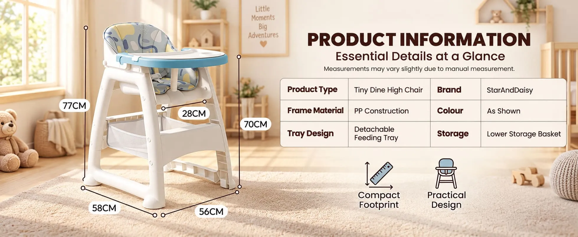 Tiny Dine Baby High Chair