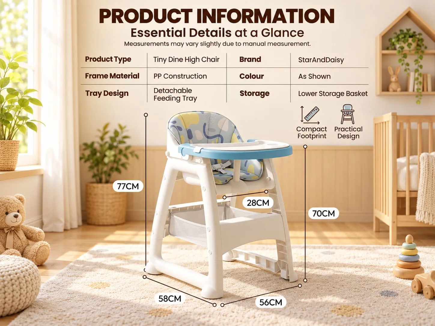 Tiny Dine Baby High Chair