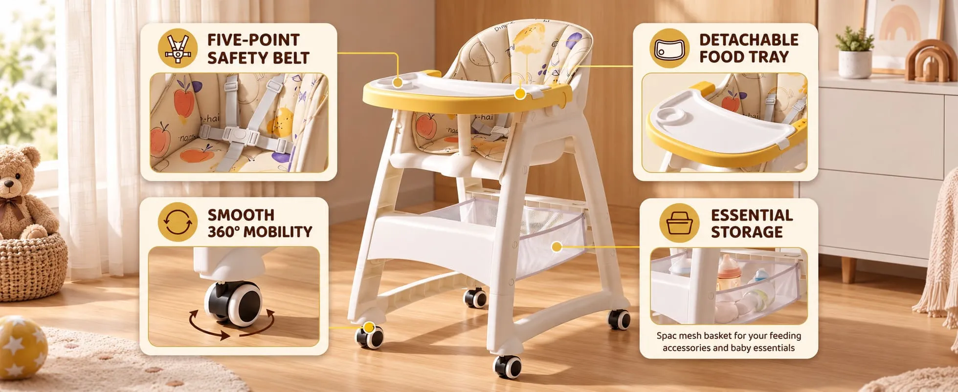 Tiny Dine Baby High Chair