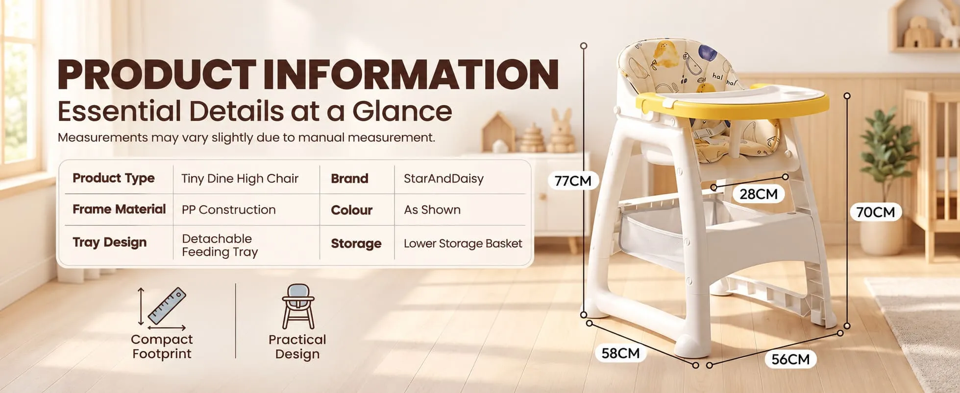 Tiny Dine Baby High Chair