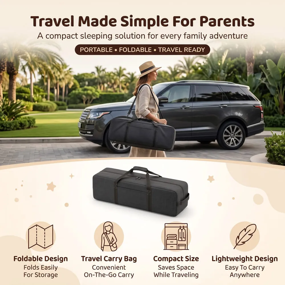 travel made simple 3-in-1 Baby Travel Bed Black