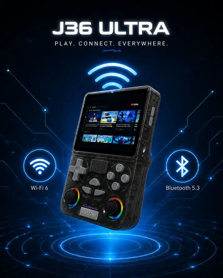 use anywhere Cubonic Xplore J36 Ultra Handheld Gaming Console