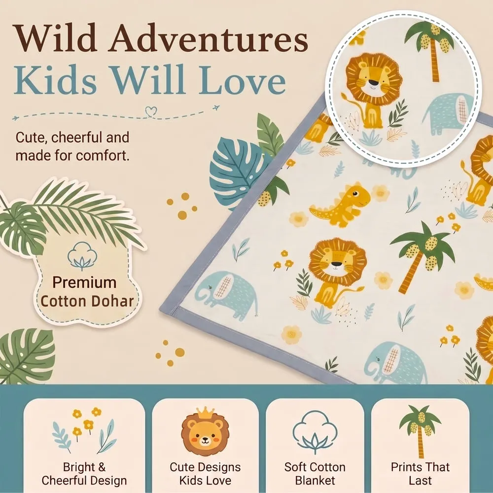wild adventure Cotton Dohar Safari print