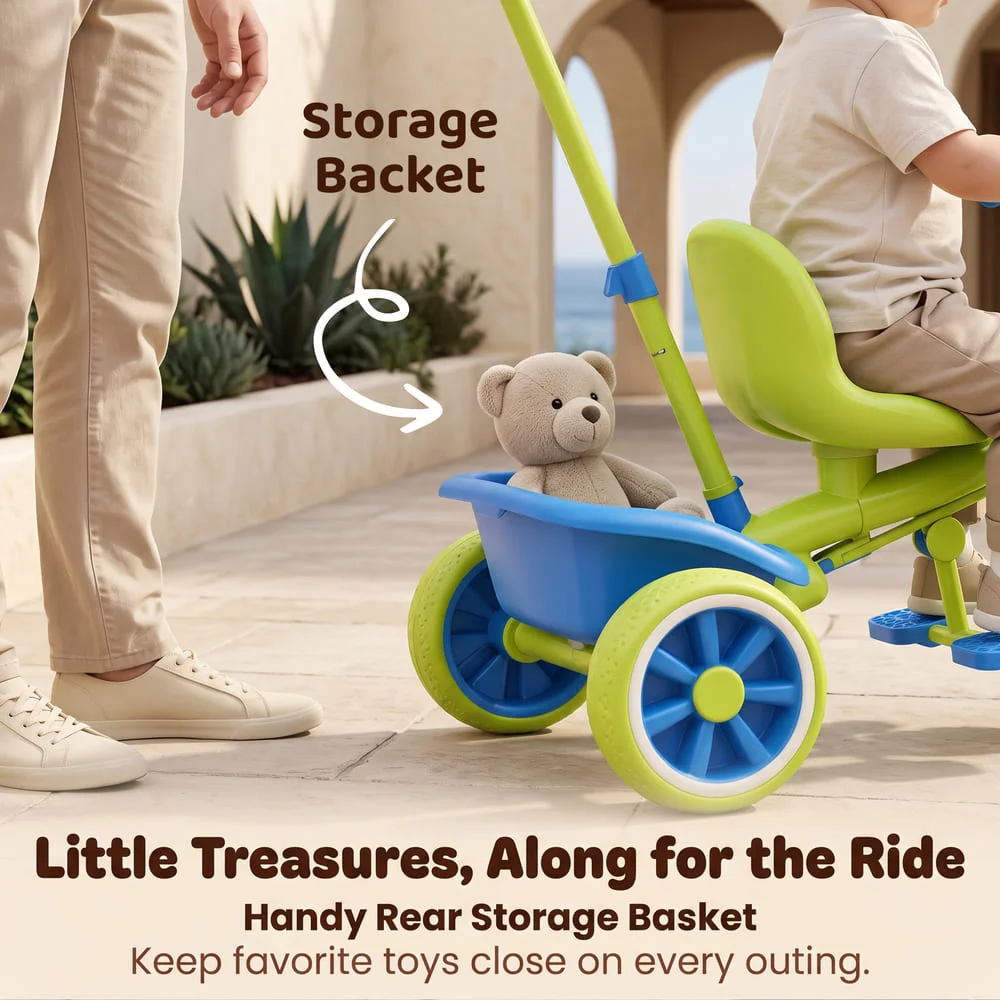 2 In 1 Tricycle green6