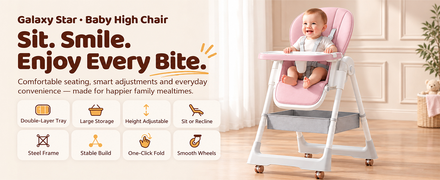 Galaxy Star Baby High Chair