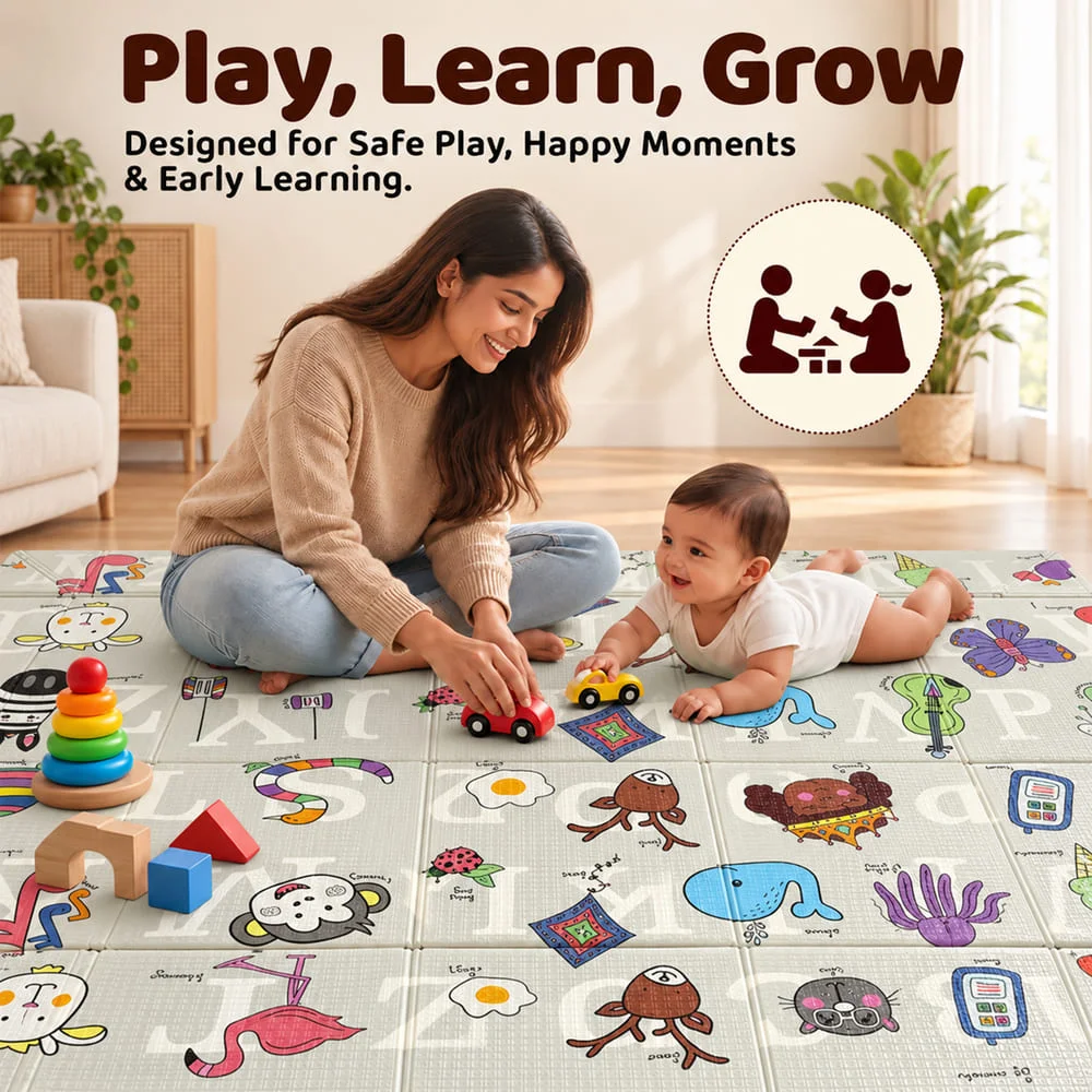 6mm playmat playpen Train ABC 5 6Ft6